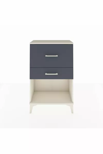 Arges Commode 2 Lades Agaatgrijs-Antraciet