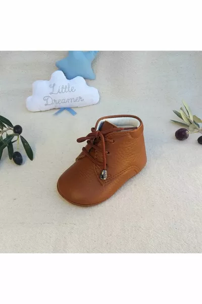 Bee Outdoor коричневые сапоги Обувь из натуральной кожи (обувь первого шага)