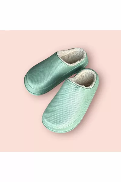 Pantofole da casa con suola antiscivolo in pelliccia colorata per bambini