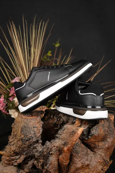 Мъжки зимни водоустойчиви неплъзгащи се Eva Sole Леки ортопедични черни маратонки