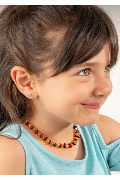 Certified Amber Mixed Color Baby Kids Necklace