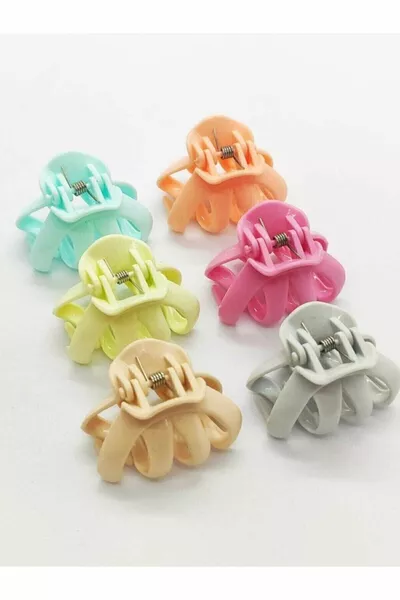 6 pcs coloré moyen pieuvre pince à linge pince à cheveux