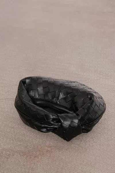 المرأة ميني جوردي حقيبة يد مضفر أسود Bttg