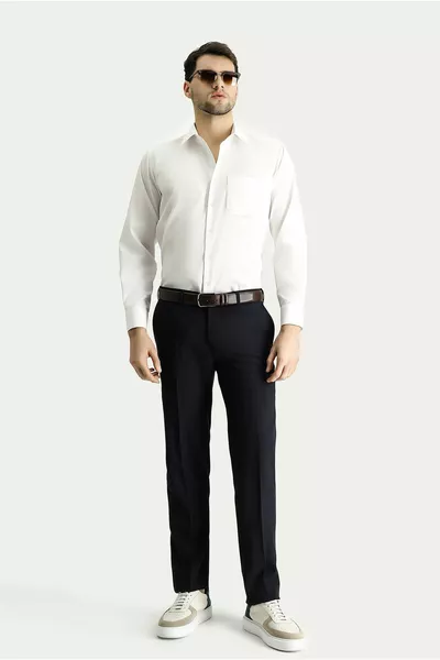 كم طويل صالح عادي غير الحديد القطن قميص