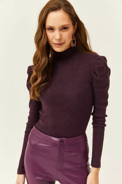 المرأة البرقوق الأميرة الأكمام ليكرا بلوزة 