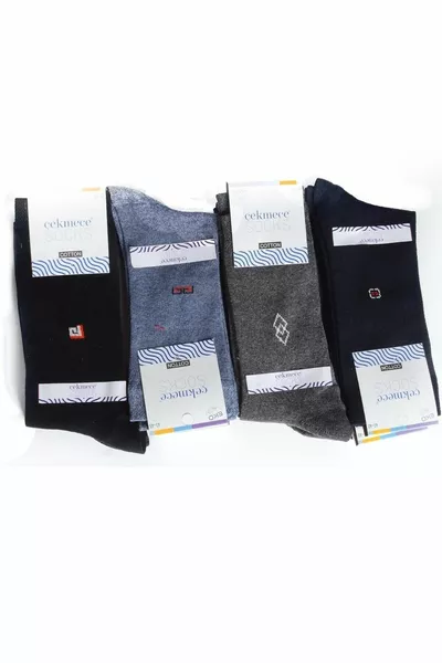 الرجال مختلطة اللون والقطن منقوشة  حزمة الجوارب المقبس