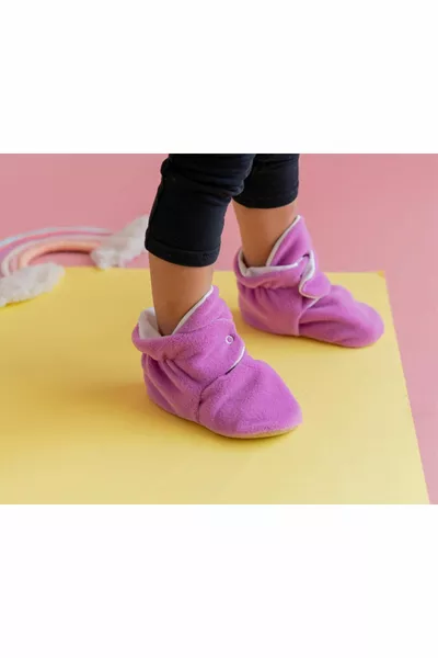 Snap Anti Slip Sole Booties Bébé Semelle Anti Slip Snap Booties -GUL-KURUSU Pemb