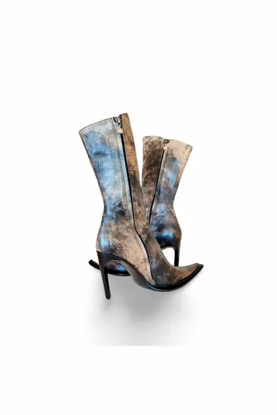 Gyanni Bravo Italian Western, stivali da cowboy in vera pelle