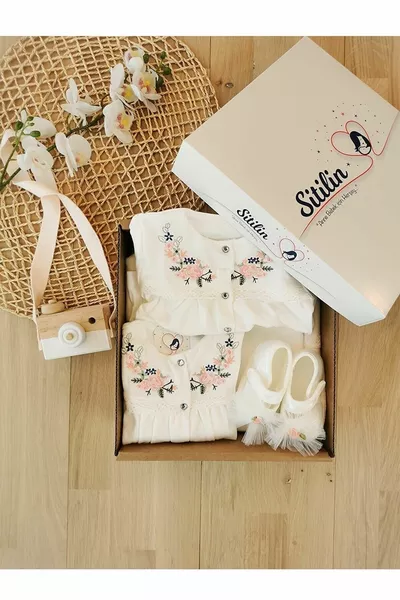 طفلة الطبيعية الفاخرة العضوية Ecru مستشفى منفذ مجموعة