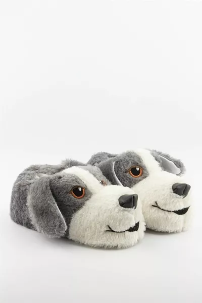 Unisexe gris chien Pantduf Maison Chaussures