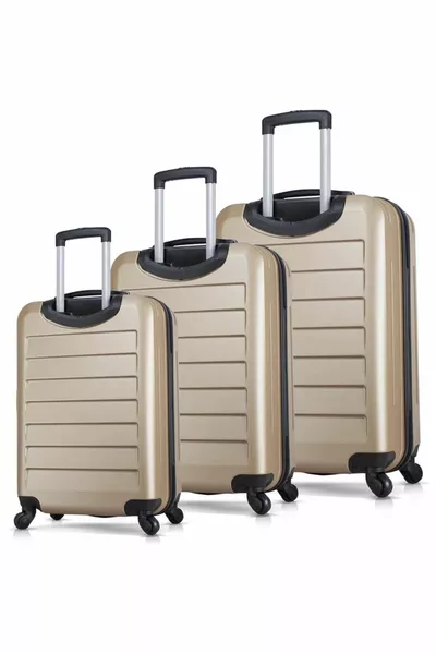 Ruby Abs Cabin Среден и голям размер златен комплект куфари от 3 части
