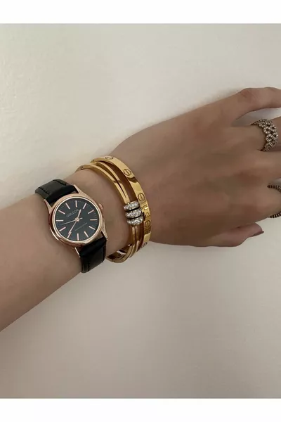 خمر نمط الجلود حزام ساعة اليد