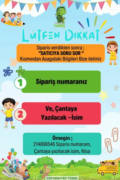 [ İSTEDİĞİNİZ İSMİ YAZIYORUZ ] Tavşan Kahve 0-8 Yaş Çocuk Sırt Çantası, Anaokulu-kreş Çantası