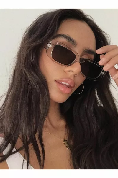 Vintage Transparent Black Sunglasses