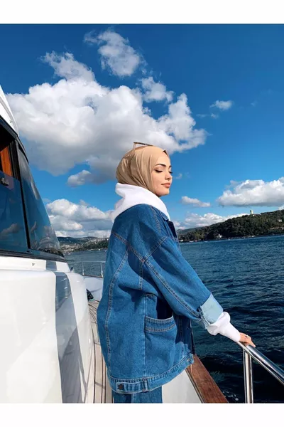 Veste en jean oversize 2