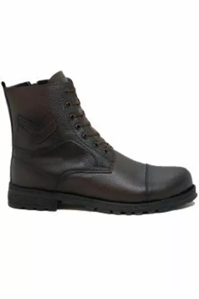 Мужские коричневые сержантские почтовые сапоги