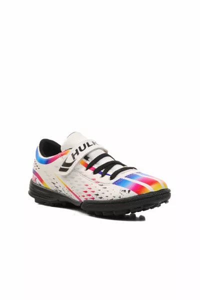 F Wit Zwart Jongens Astroturf Schoenen