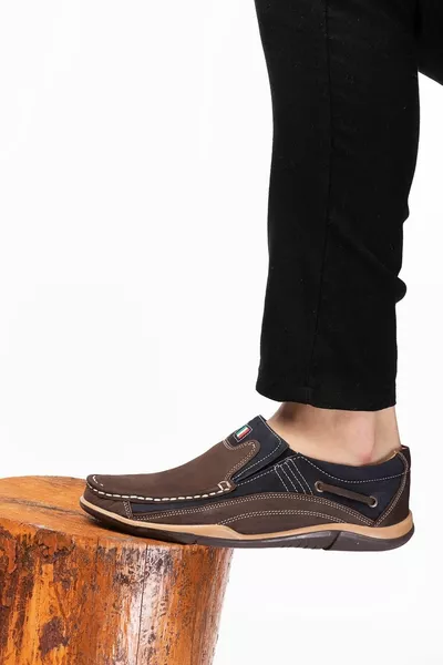 جلد طبيعي الرجال أحذية المتسكع