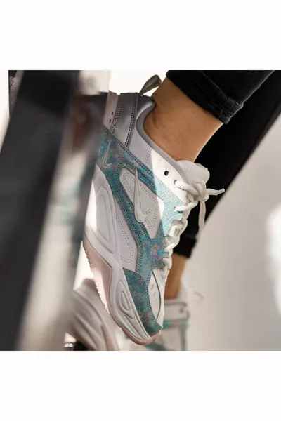 k Tekno جلد للجنسين عاكس حذاء رياضي جلد طبيعي أبيض