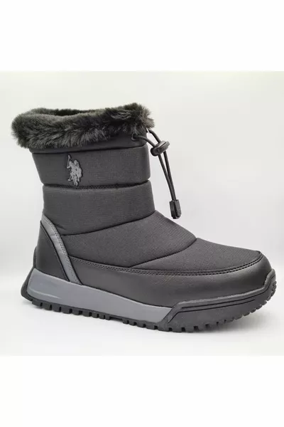 U.S. Polo Assn. Rail 3PR أحذية ثلجية نسائية سوداء