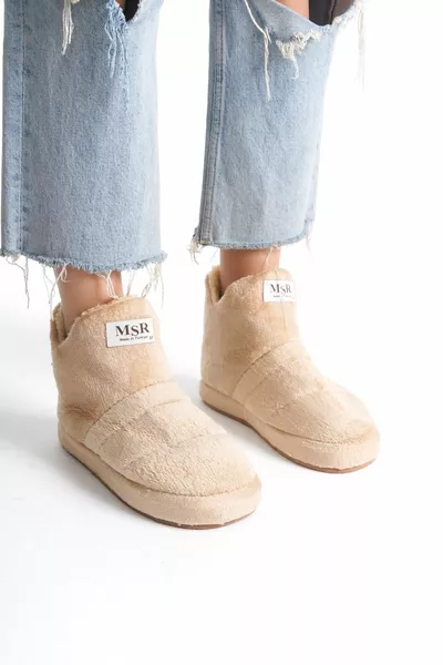 Дамски вълнен велур Удобен пантдуф