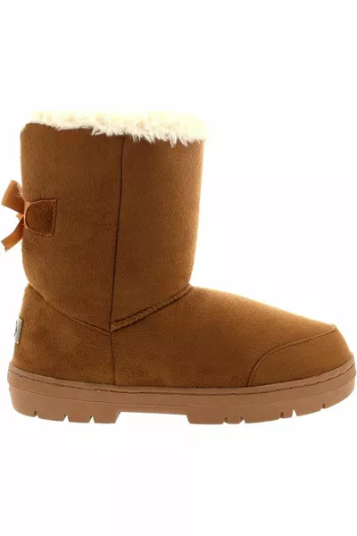 Scarpe da donna, Pelliccia a nastro singolo, Stivali da pioggia da neve, Stivali di pelliccia invernali