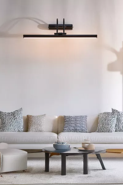 Illuminazione da parete con applique a cigno a luce naturale a pile, illuminazione sopra lo specchio, decorazione per quadri