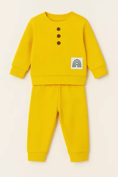 Baby- und Kinderbekleidung 2-teiliges Ober- und Unterteil-Set