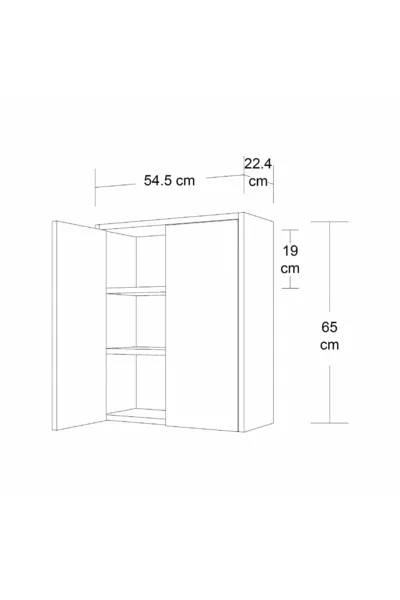 Twin Witte Multifunctionele Kast
