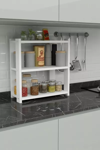 Spice Rack Multi-Purpose Countertop Three-Tier Spice Rack , One Size