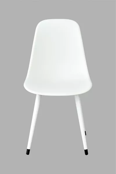 Eames White Wood Leg Plastic White Chair