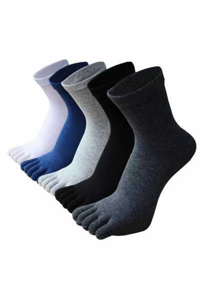 Mantar Önleyen Bambu Parmak Çorap 6 Adet