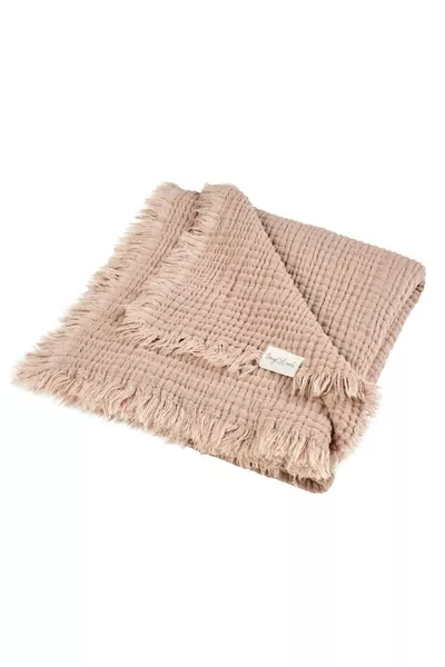 Brighton cm Organic 4-Layer Light Brown Muslin Blanket