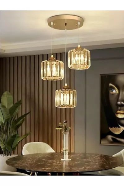 Vollmond 3-fach GOLD Kristall