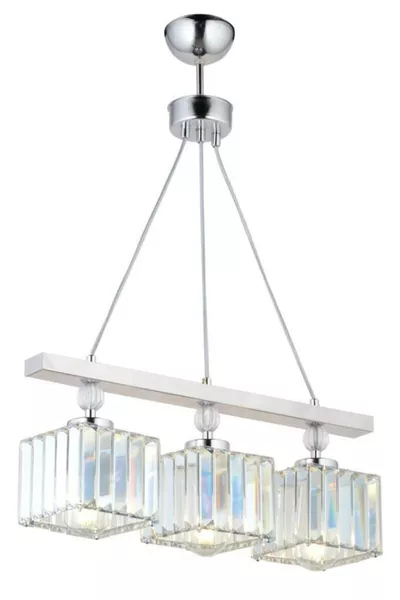 Lustre Erguvan à 3 branches en chrome