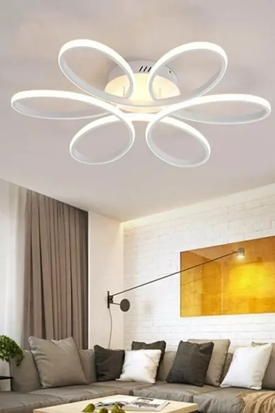 Ella Modern 6-flammiger LED-Kronleuchter.