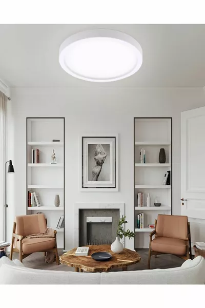 Lampe LED pour salle de bain, balcon et toilettes, luminaire plafond LED encastré, lustre lumière blanche