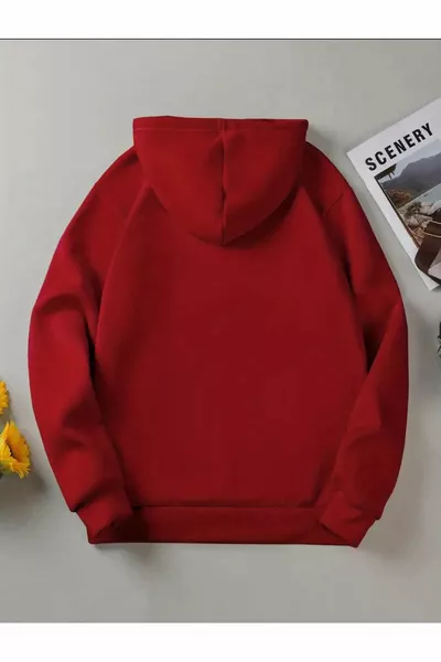 Los Angeles Muster Kapuzenpullover mit Tasche