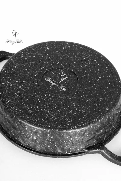 Thermo Taban, Granit Coulé, Ensemble de 3 poêles.  cm,  cm,  cm. Poêle en Granit Coulé, ensemble de poêles.