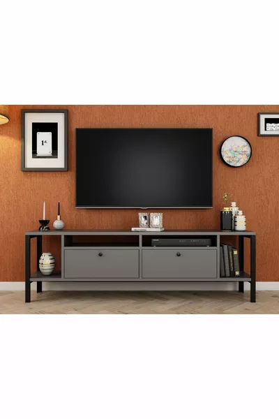 Alaluna Metal Leg Anthracite Cm TV Unit