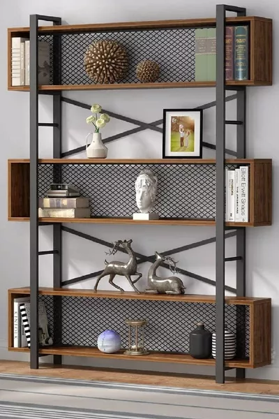 Промышленный стеллаж с 3 полками, книжная библиотека, стеллаж для файлов, дополнительная полка