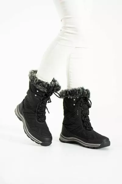 Lace-up Waterproof Outdoor Boots Black
