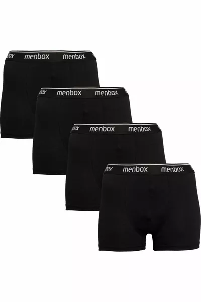 Икономични класически мъжки боксерки с ликра, комплект от 4