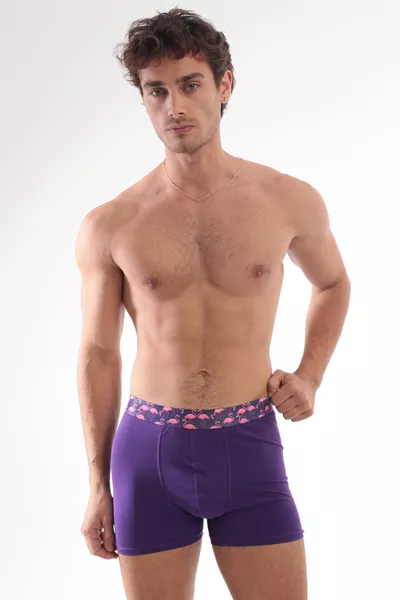 بوكسر رجالي فاخر مطبوع مريح من القطن مناسب للهدايا والاستخدام اليومي