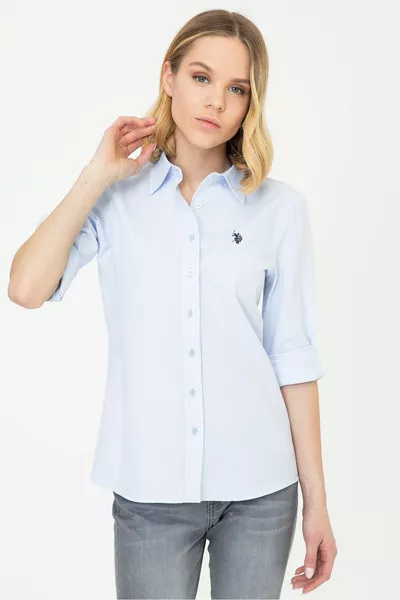 Camicia da donna blu