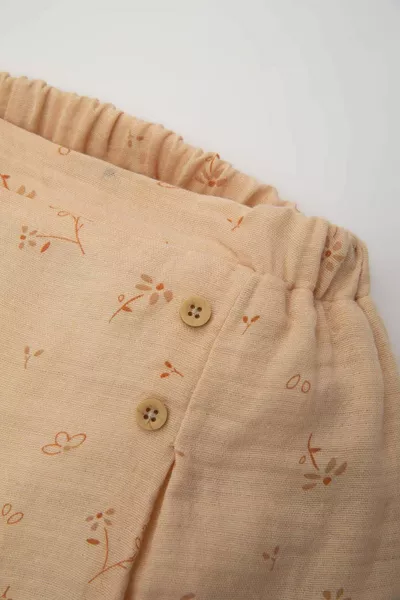 Baby Girl Floral Muslin Shorts SM