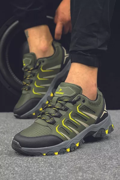 الكاكي الرجال مرنة عارضة عارضة أحذية رياضية الرحلات الرجالية