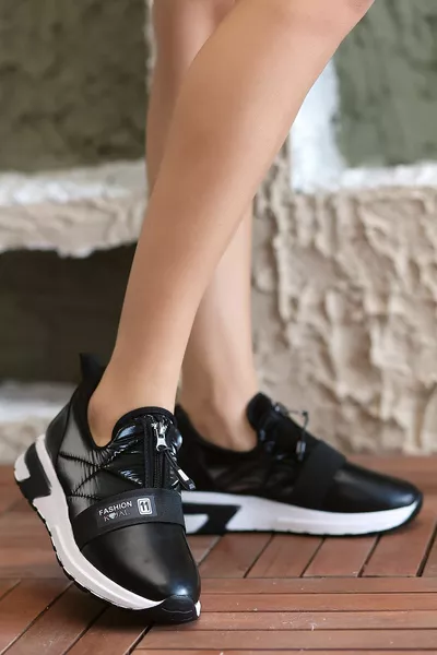 KAJAL  Кроссовки с парашютной тканью на молнии