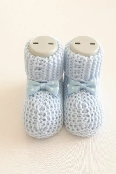 Stivaletti per bambini a maglia 0-6 mesi