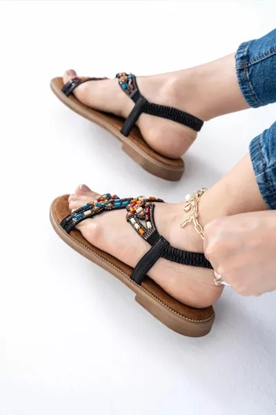 Комфортни сандали Paola Black Stone